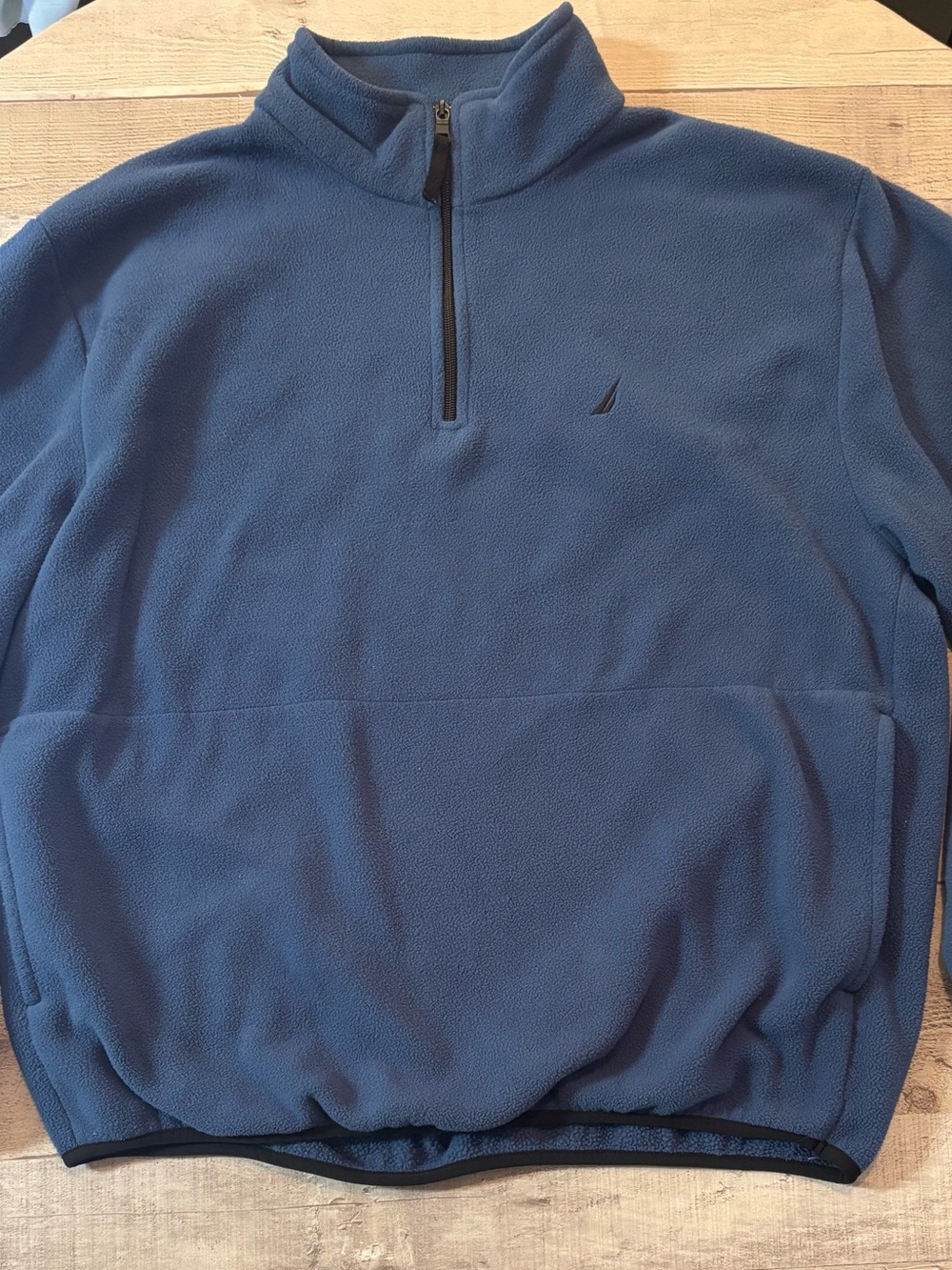 Nautica Men's Slate Blue Half-Zip Fleece Pullover